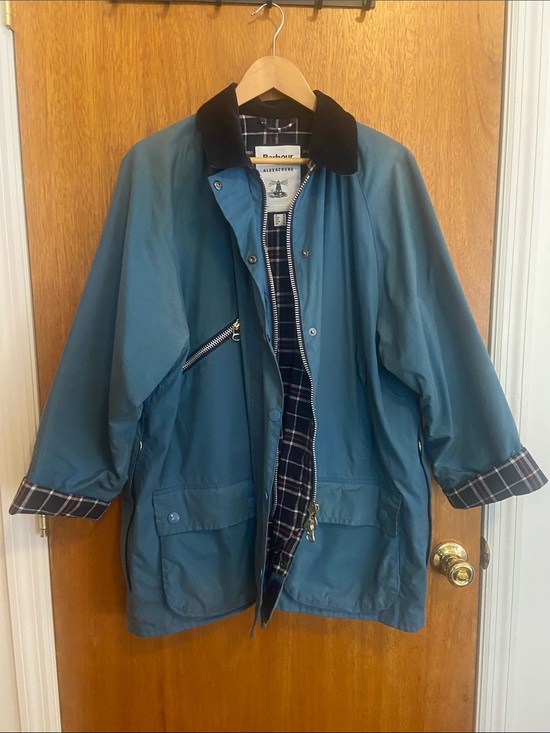 Barbour Jackets & Blazers - Alexa Chung Barbour Waxed Cotton Jacket with Black Corduroy Collar